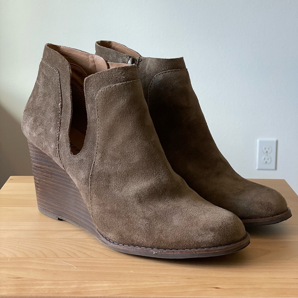 Lucky Brand wedge booties